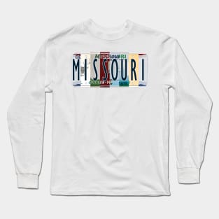 Missouri License Plates Long Sleeve T-Shirt